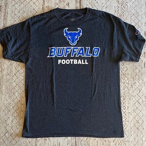 Champion Dark Gray Buffalo Football Tee
